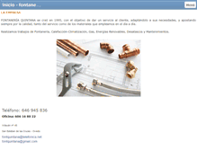 Tablet Screenshot of fontaneriaquintana.com
